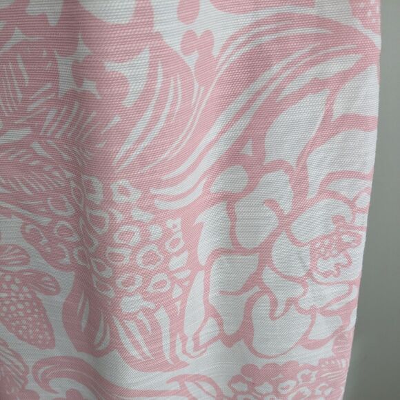 Talbots Dress 10 Pink Sleeveless Floral Sheath Short Mini White Easter Shower - Picture 8 of 11